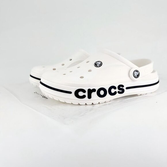 CROCS Bayaband White Slippers - Picture 1 of 6